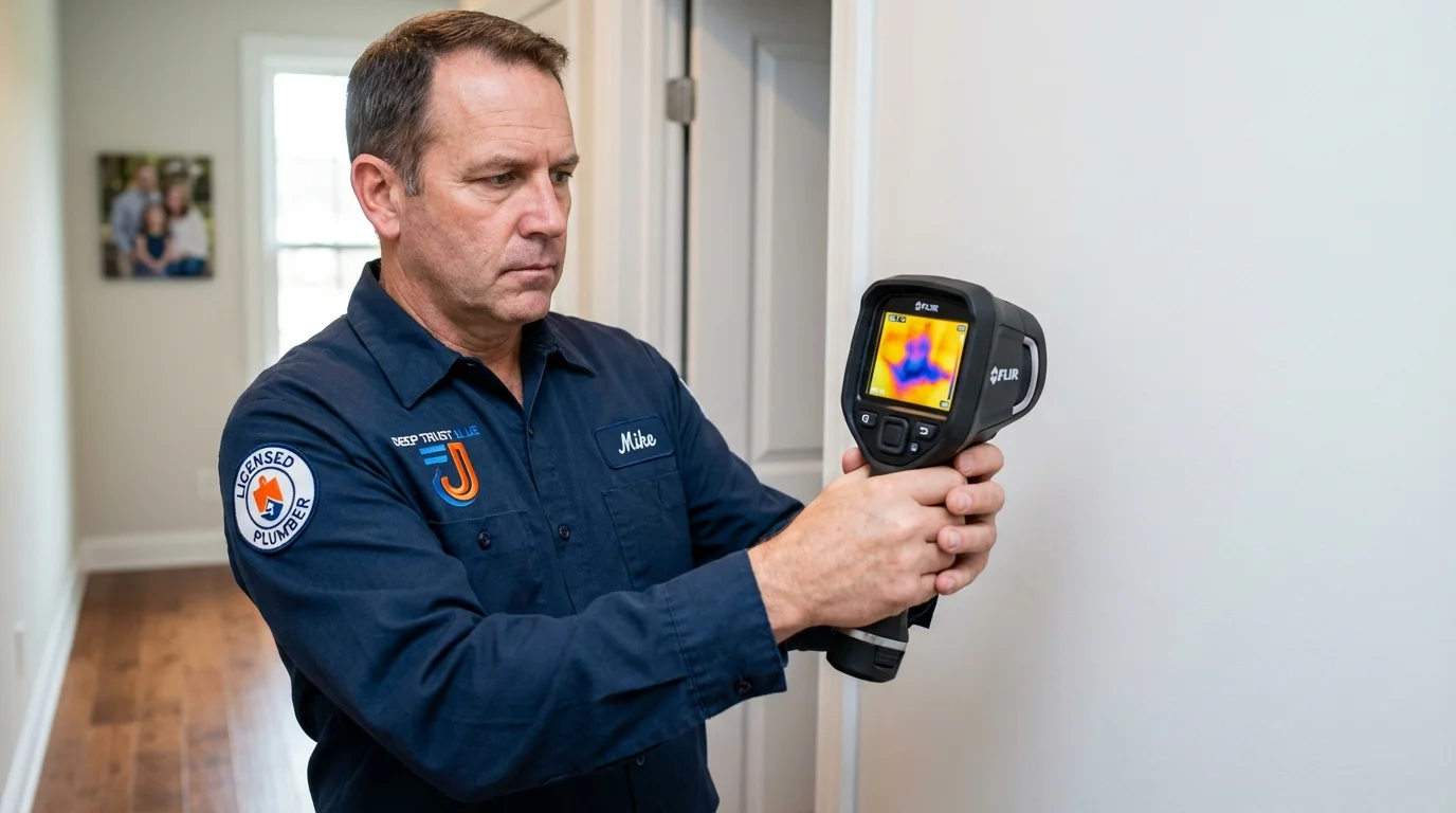 Thermal imaging leak detection by Johns Plumbing LLC in Covelo